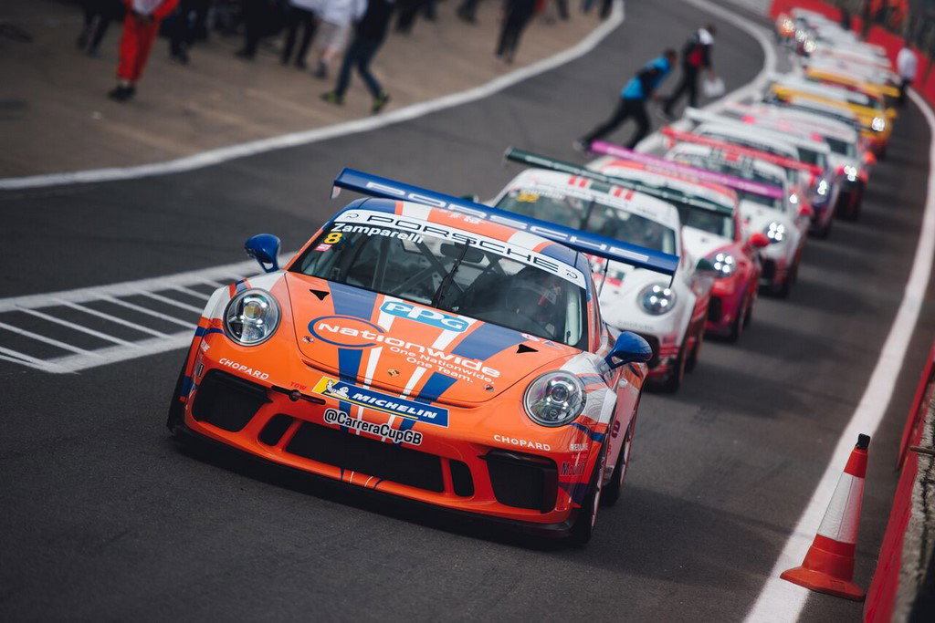 PCCGB Brands Hatch: Zamparelli conquers wet conditions to win season opener